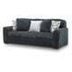 Addy Sofa with 5 Pillows | Gunmetal Gray Corduroy Upholstery | 98"