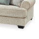 Monie Sofa with Rolled Arms | 5 Accent Pillows Set | Sandstone Chenille 98"