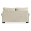 Monie Loveseat with Rolled Arms | 3 Accent Pillows | Sandstone Chenille 74"