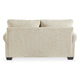 Monie Loveseat with Rolled Arms | 3 Accent Pillows | Sandstone Chenille 74"