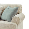 Monie Loveseat with Rolled Arms | 3 Accent Pillows | Sandstone Chenille 74"