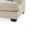 Monie Loveseat with Rolled Arms | 3 Accent Pillows | Sandstone Chenille 74"