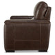 Sanco Power Recliner Chair | Adjustable Headrest | USB| Walnut Brown Leather