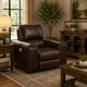 Sanco Power Recliner Chair | Adjustable Headrest | USB| Walnut Brown Leather