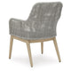 Yami Patio Armchair | Set of 2 | Wooden Angled Legs | Gray Resin Wicker