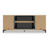 Levvy TV St& Media Console | Electric Fireplace | Storage | White Wood 60"
