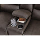 Andie Power Reclining Loveseat with Console | USB Port | Storm Gray Leather 75"