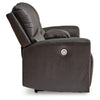 Andie Power Reclining Loveseat with Console | USB Port | Storm Gray Leather 75"