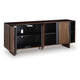 Wenda Accent Cabinet with Live Edge Doors | Brown-Charcoal Acacia Wood 71"