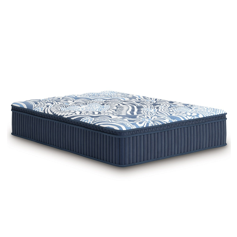 Helen King Size Euro Top Mattress with Cooling Gel Latex | Blue Fabric 15"