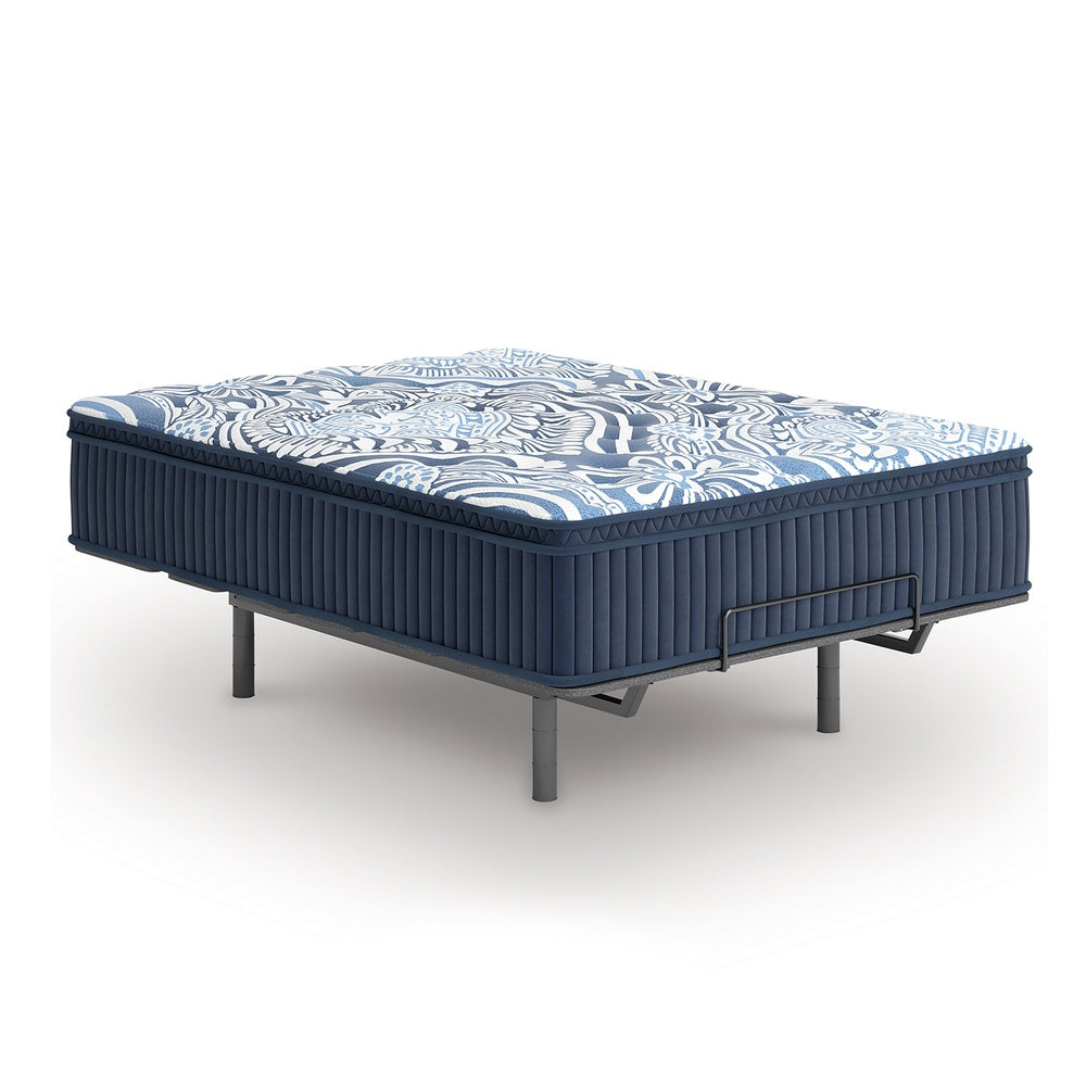 Helen King Size Euro Top Mattress with Cooling Gel Latex | Blue Fabric 15"