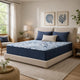 Helen King Size Euro Top Mattress with Cooling Gel Latex | Blue Fabric 15"