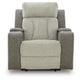 Lesly Power Recliner Chair with 3 Heat Massage Modes | Two-Tone Polyester