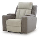 Lesly Power Recliner Chair with 3 Heat Massage Modes | Two-Tone Polyester