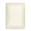 Teena Extra Large Area Rug with Border Design | Ivory Wool 9x13