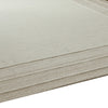 Teena Extra Large Area Rug with Border Design | Ivory Wool 9x13