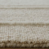 Teena Extra Large Area Rug with Border Design | Ivory Wool 9x13