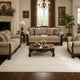 Teena Extra Large Area Rug with Border Design | Ivory Wool 9x13