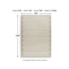 Emery Extra Large Area Rug | Table Tufted Design | Brown Wool 10x14