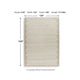 Emery Extra Large Area Rug | Table Tufted Design | Brown Wool 10x14
