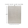 Winie Area Rug with Trellis Pattern | Table Tufted Design | Gray Wool 10x14