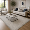 Winie Area Rug with Trellis Pattern | Table Tufted Design | Gray Wool 10x14