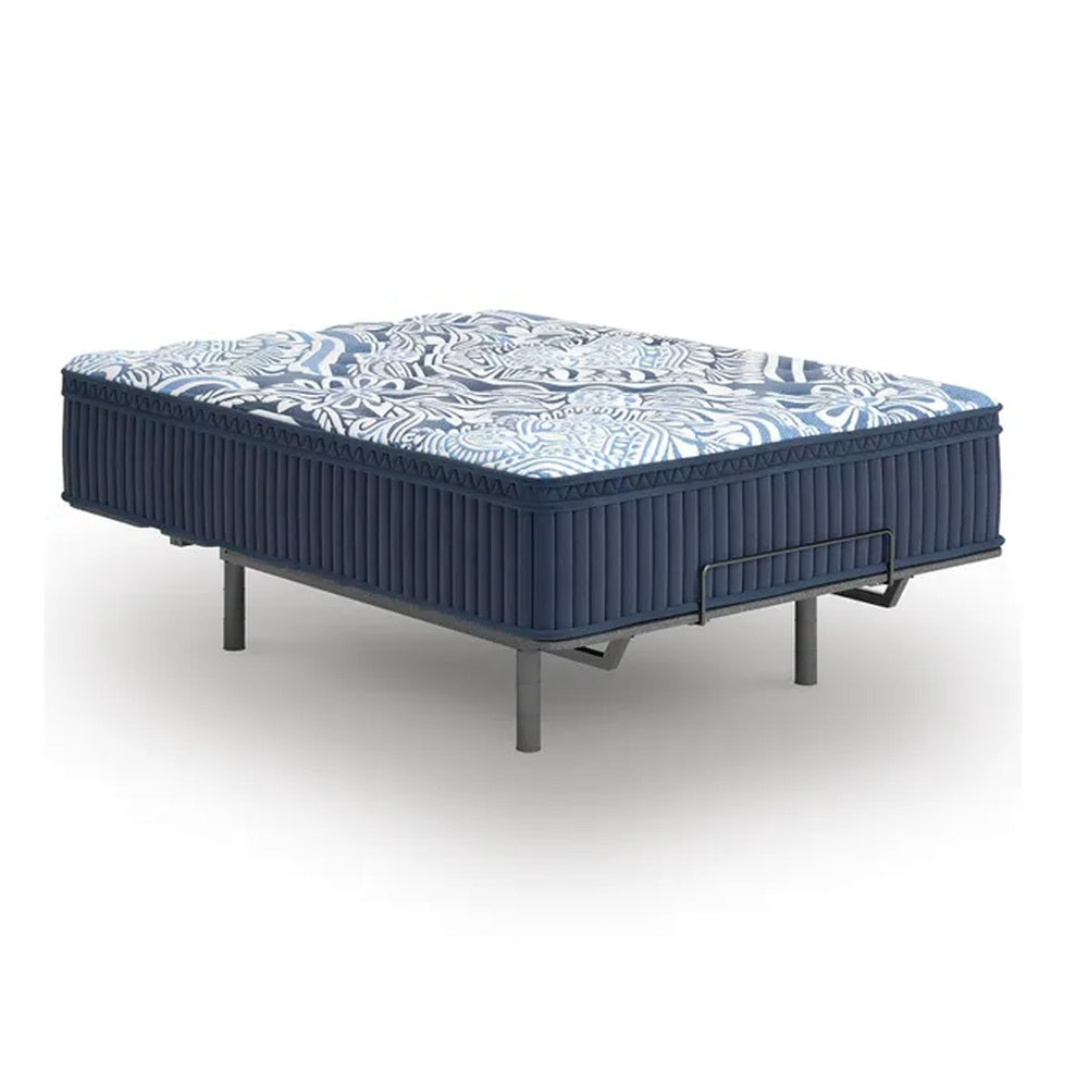 Helen Queen Size Euro Top Mattress with Cooling Gel Latex | Blue Fabric 15"