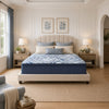 Helen Queen Size Euro Top Mattress with Cooling Gel Latex | Blue Fabric 15"