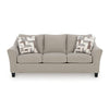 Wecy Queen Sofa Bed Sleeper with Memory Foam Mattress | Taupe Polyester 92"
