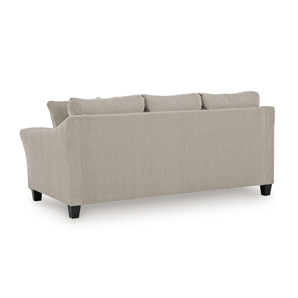 Wecy Queen Sofa Bed Sleeper with Memory Foam Mattress | Taupe Polyester 92"