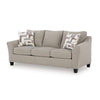 Wecy Queen Sofa Bed Sleeper with Memory Foam Mattress | Taupe Polyester 92"
