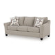 Wecy Queen Sofa Bed Sleeper with Memory Foam Mattress | Taupe Polyester 92"
