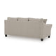 Wecy Queen Sofa Bed Sleeper with Memory Foam Mattress | Taupe Polyester 92"