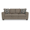 Teu Queen Sofa Sleeper, 2 Pillows, Memory Foam Bed | Suede Gray Polyester 90"