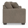 Teu Queen Sofa Sleeper, 2 Pillows, Memory Foam Bed | Suede Gray Polyester 90"