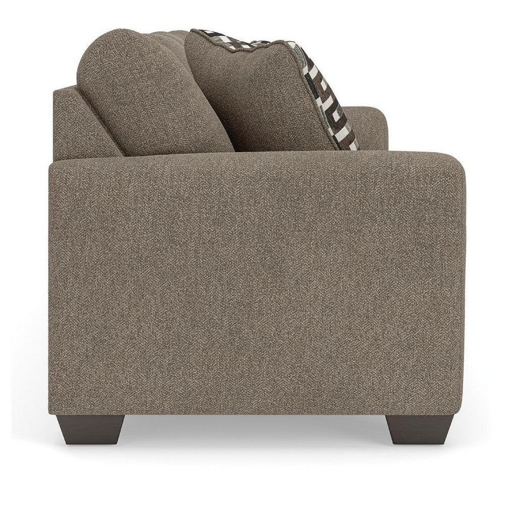 Teu Queen Sofa Sleeper, 2 Pillows, Memory Foam Bed | Suede Gray Polyester 90"