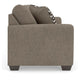 Teu Queen Sofa Sleeper, 2 Pillows, Memory Foam Bed | Suede Gray Polyester 90"