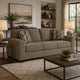 Teu Queen Sofa Sleeper, 2 Pillows, Memory Foam Bed | Suede Gray Polyester 90"