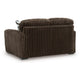 Addy Loveseat with Plush Cushions | 2 Accent Pillows | Brown Corduroy 72"