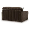 Addy Loveseat with Plush Cushions | 2 Accent Pillows | Brown Corduroy 72"