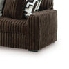 Addy Sofa with Plush Cushions and 5 Accent Pillows | Brown Corduroy 98"