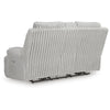Becca Power Reclining Loveseat w Storage Console | Off White Corduroy 81"