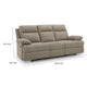 Silvy Reclining Sofa with Drop Down Table | USB Ports | Mocha Chenille 86"