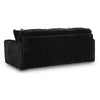 Addy Sofa with Plush Cushions and 5 Accent Pillows | Black Corduroy 98"