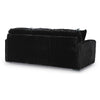 Addy Sofa with Plush Cushions and 5 Accent Pillows | Black Corduroy 98"