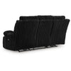 Becca Dual-Power Reclining Sofa with Drop Down Table | Onyx Corduroy 91"