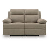 Silvy Reclining Loveseat with Pull-Tab Mechanism | Mocha Chenille 64"