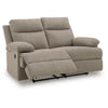 Silvy Reclining Loveseat with Pull-Tab Mechanism | Mocha Chenille 64"