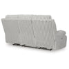 Becca Dual-Power Reclining Sofa with Drop Down Table | Off White Corduroy 91"