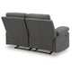 Silvy Reclining Loveseat with Pull-Tab Mechanism | Charcoal Chenille 64"